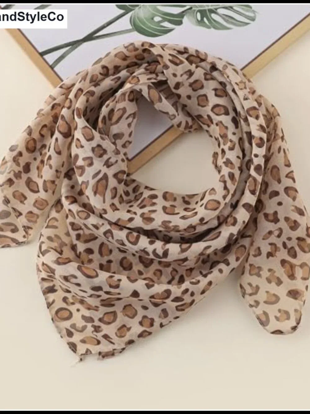 Women's Lightweight Chiffon Square Scarf for Hair Neck Bag Accessory
